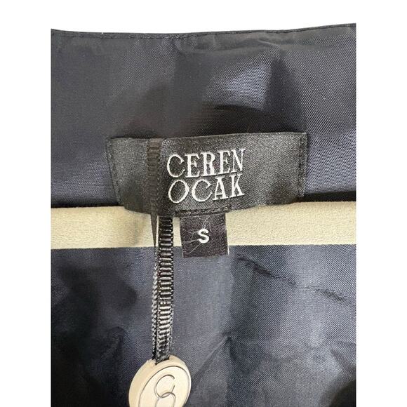 Ceren Ocak Striped Crop Vest and Pleated Skort Set Edgy Chic Streetwear Black S - Picture 7 of 16